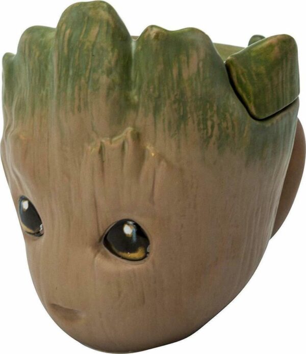 Abysse Marvel - 3D Groot Κούπα Με Καπάκι Κεραμική Μπεζ 300ml